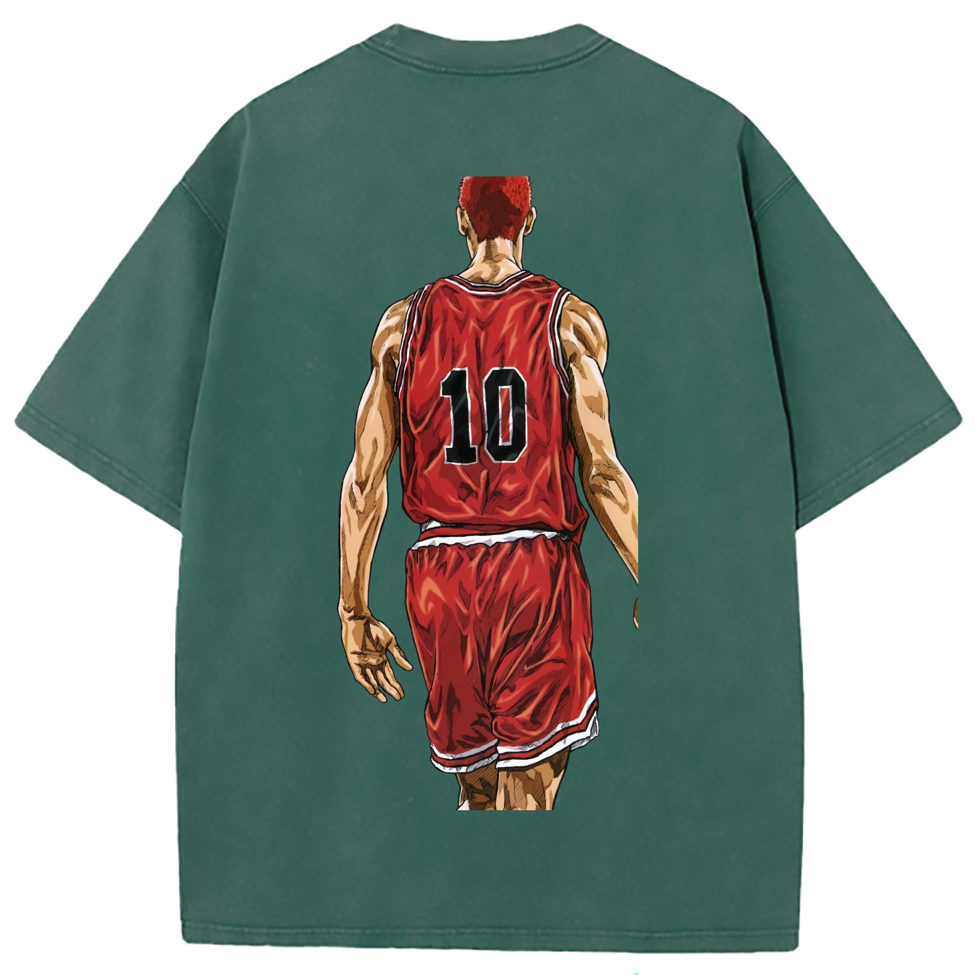（画像用） SLAM DUNK／スラムダンク 綿100% ヴィンテージ風 半袖Tシャツ（背面プリント）